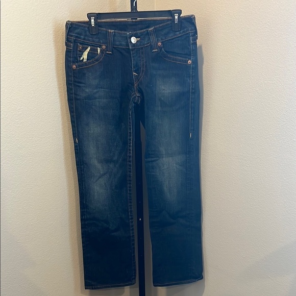 True Religion Blue Straight Leg Jeans Classic Fit - Picture 1 of 3